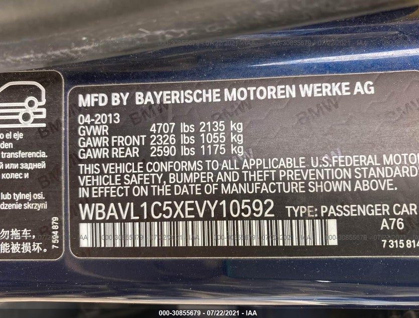 WBAVL1C5XEVY10592