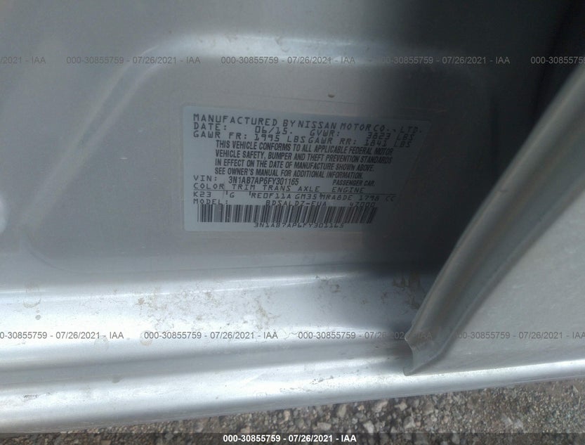 3N1AB7AP6FY301165