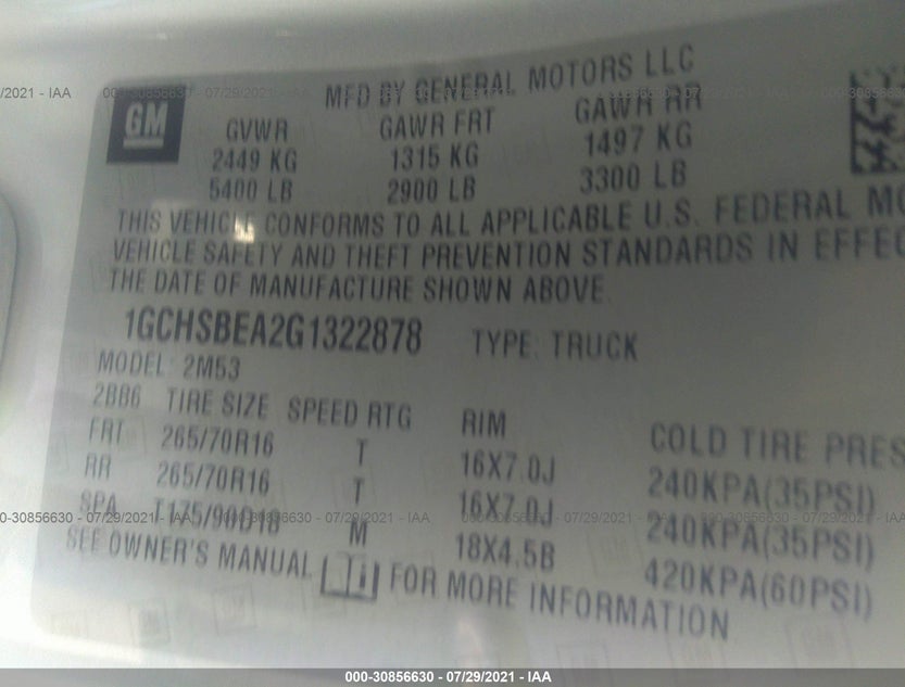 1GCHSBEA2G1322878