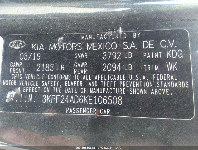 3KPF24AD6KE106508