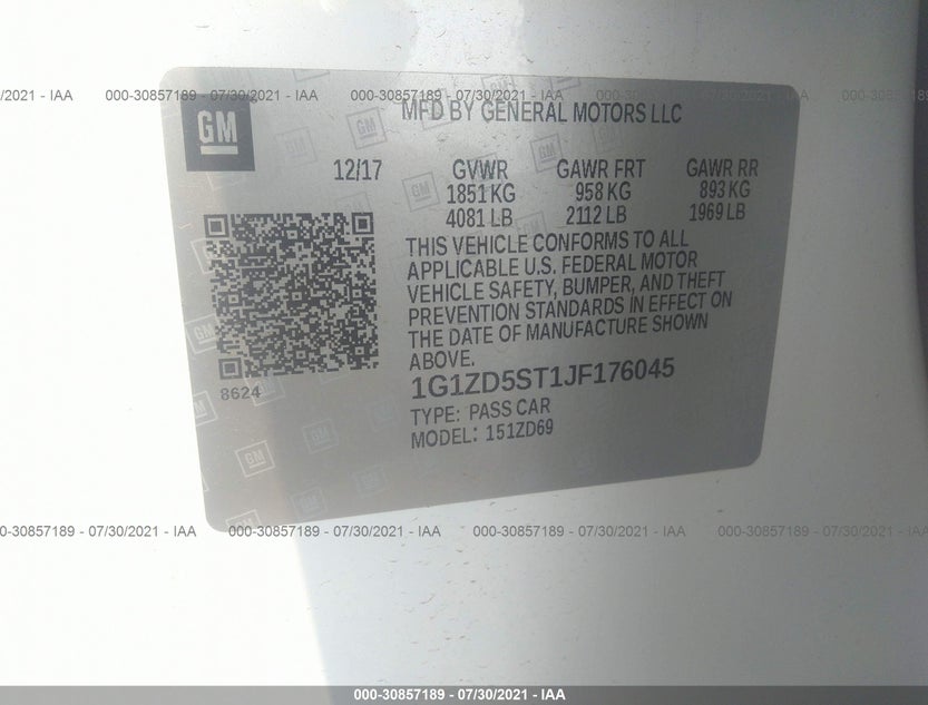 1G1ZD5ST1JF176045