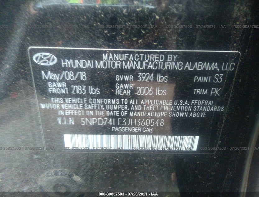 5NPD74LF3JH360548