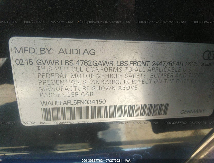 WAUEFAFL5FN034150
