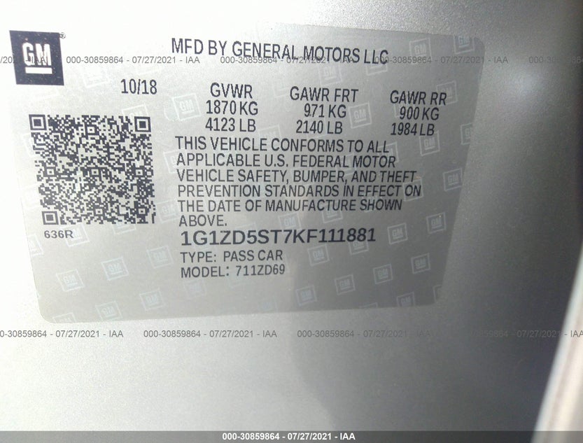 1G1ZD5ST7KF111881