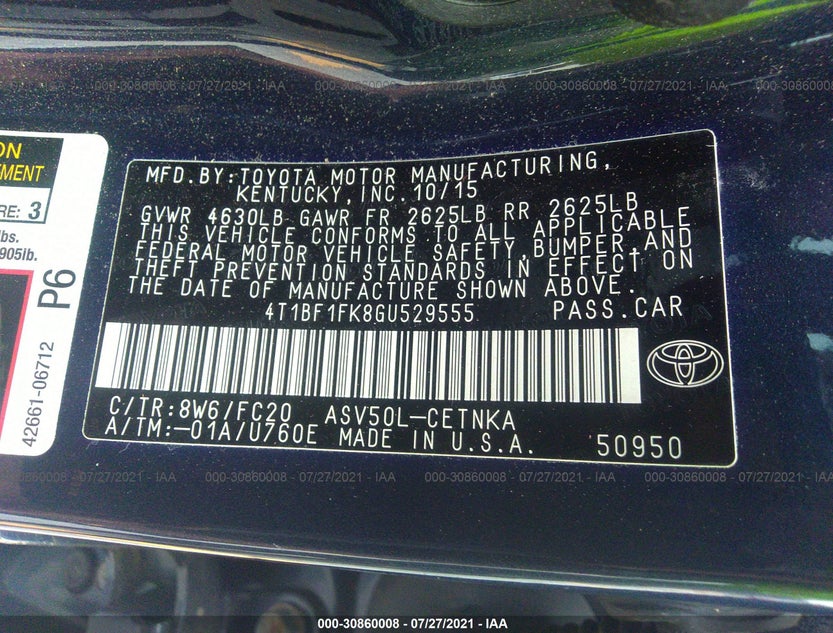 4T1BF1FK8GU529555