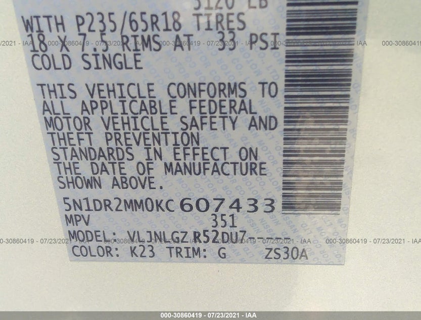 5N1DR2MM0KC607433