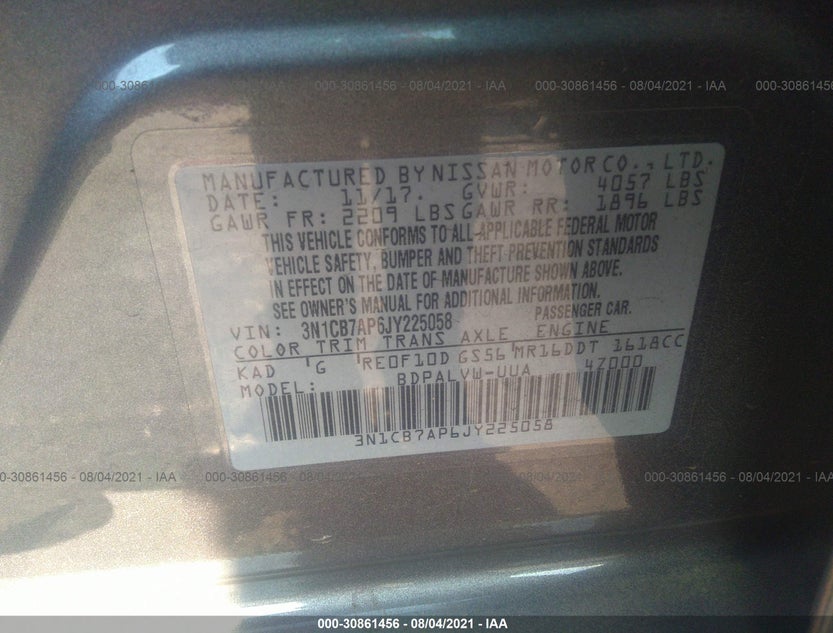 3N1CB7AP6JY225058