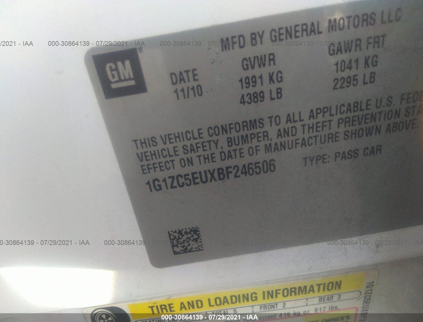 1G1ZC5EUXBF246506