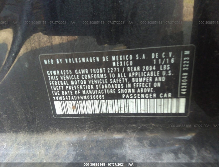 3VW547AU9HM026669