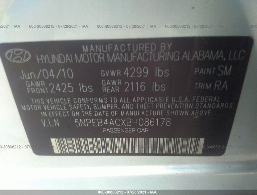 5NPEB4ACXBH086178