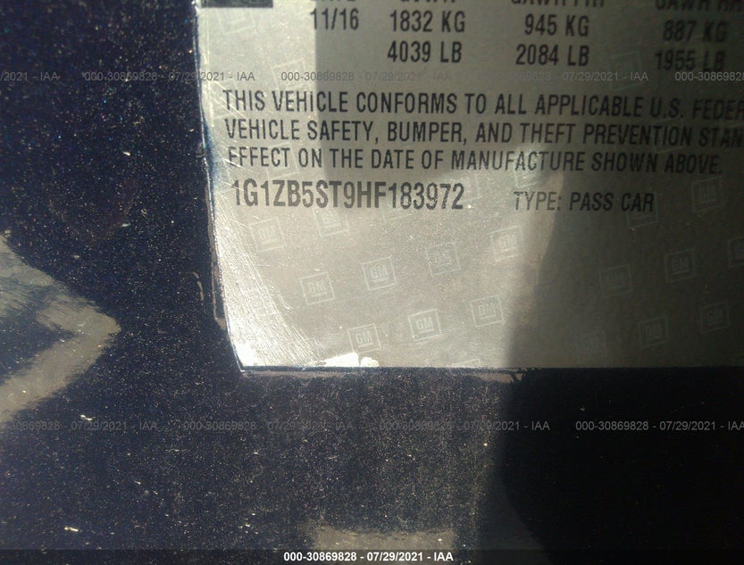 1G1ZB5ST9HF183972