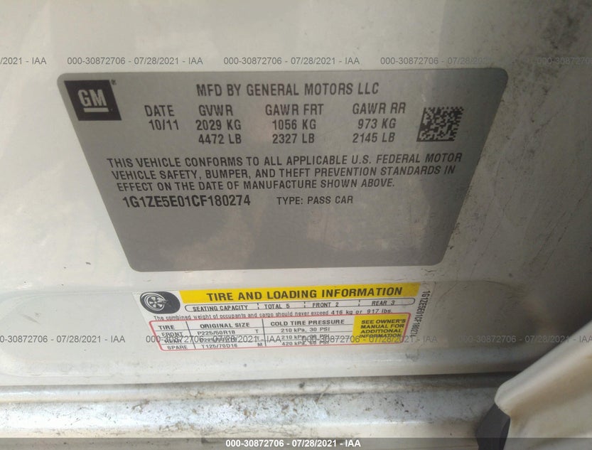 1G1ZE5E01CF180274