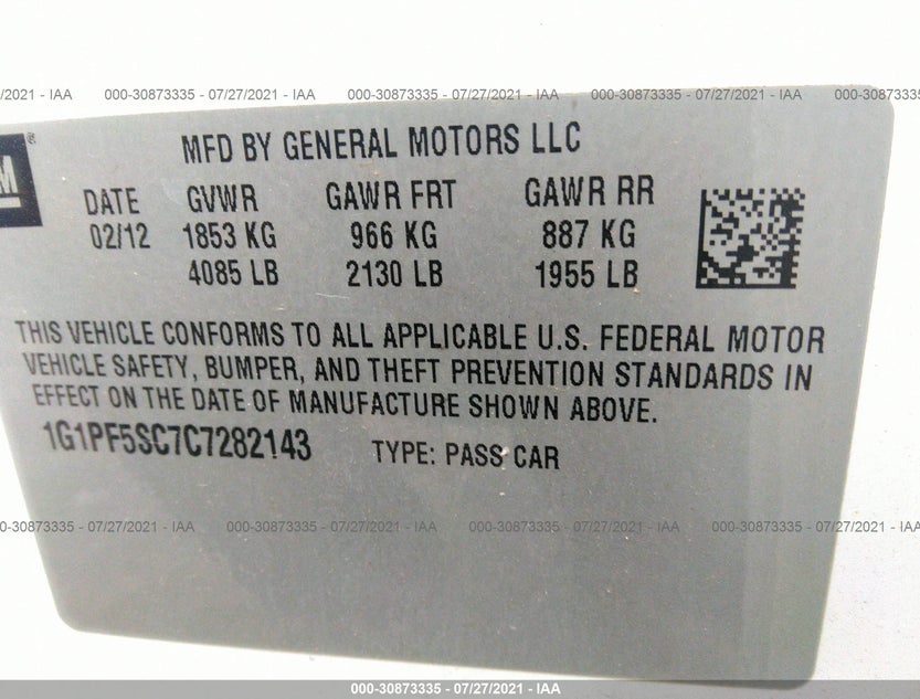 1G1PF5SC7C7282143