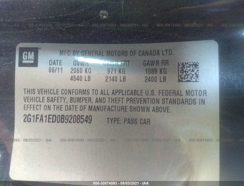 2G1FA1ED0B9208549