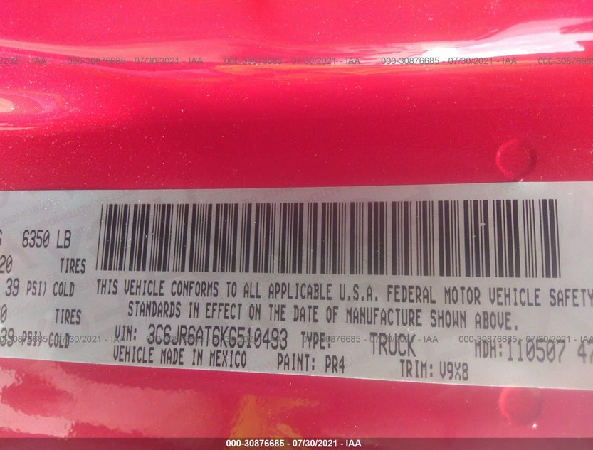 3C6JR6AT6KG510493