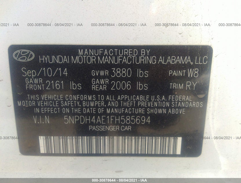 5NPDH4AE1FH585694