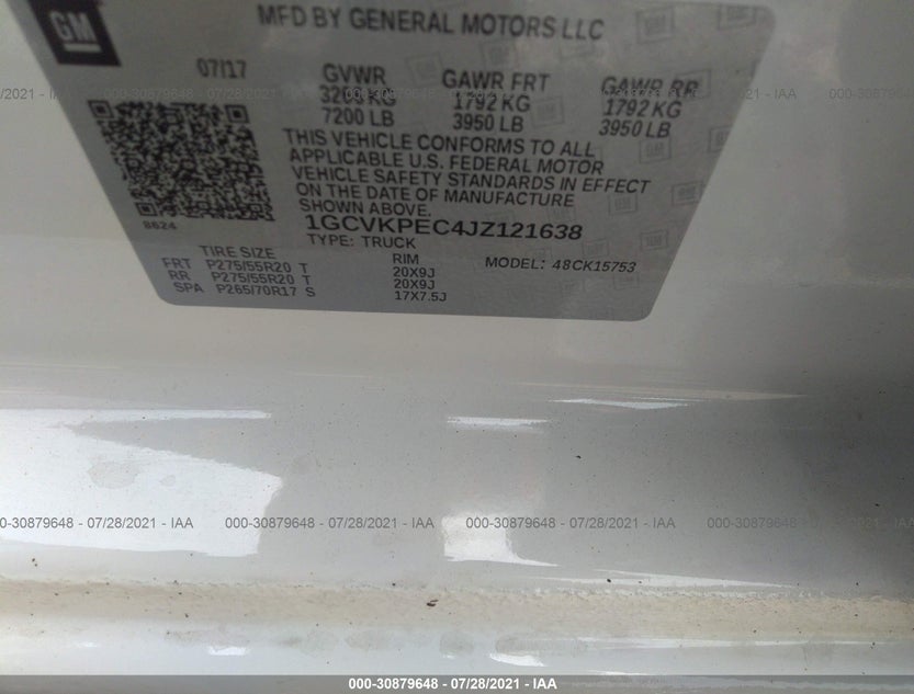 1GCVKPEC4JZ121638