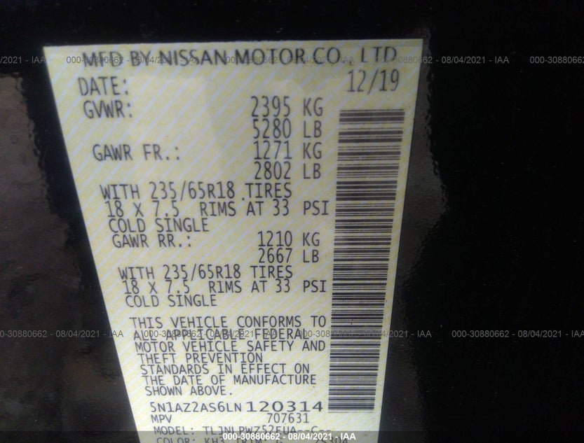 5N1AZ2AS6LN120314