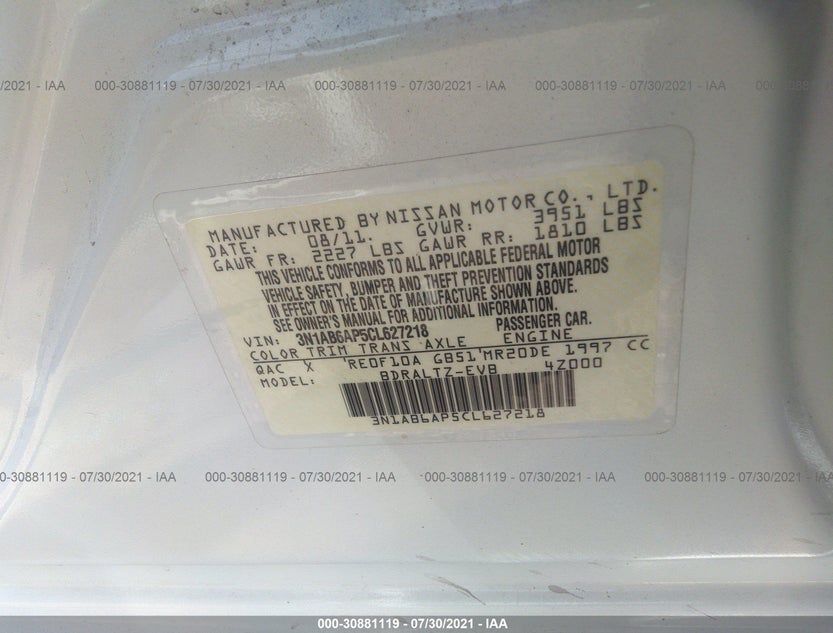 3N1AB6AP5CL627218
