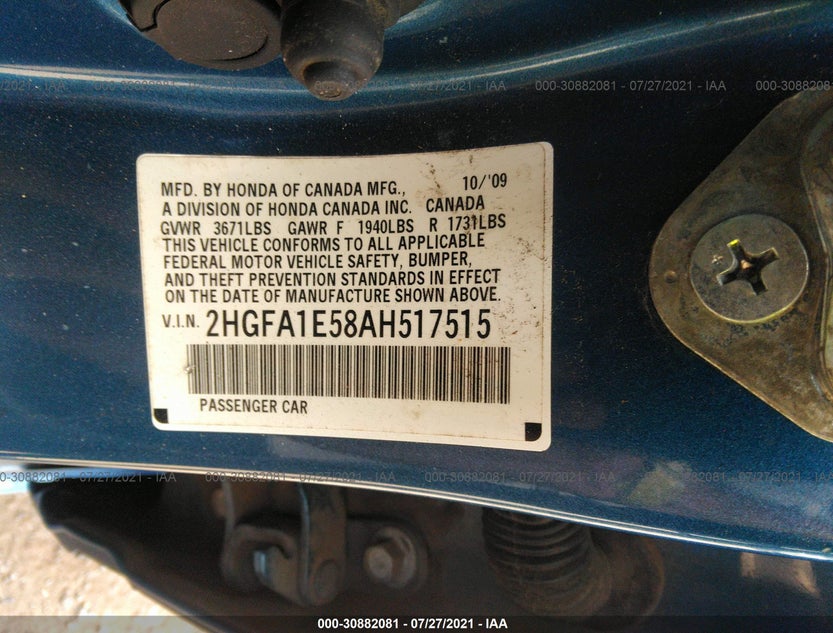 2HGFA1E58AH517515