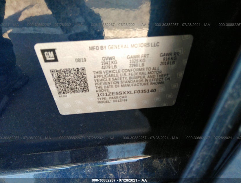 1G1ZE5SXXLF035140