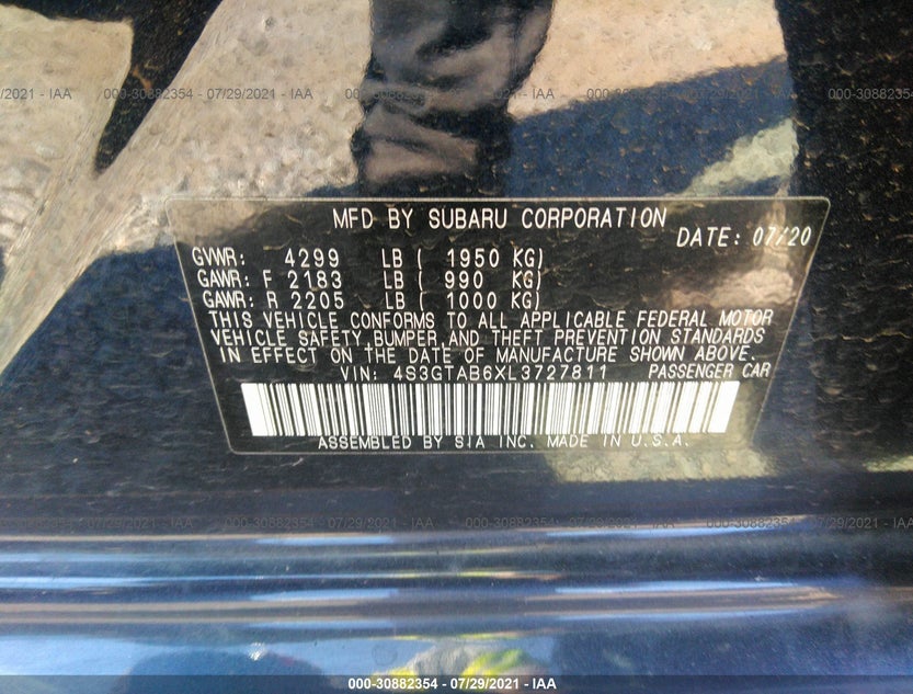 4S3GTAB6XL3727811