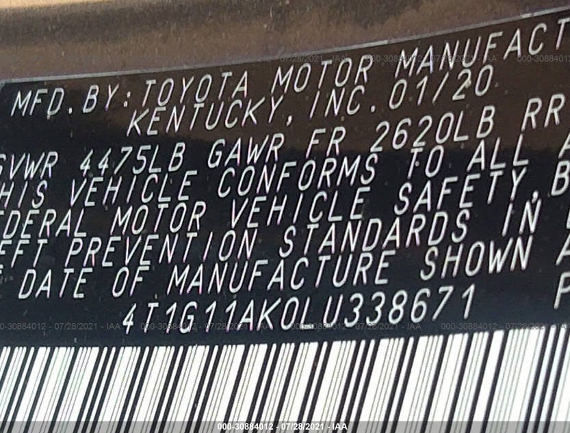 4T1G11AK0LU338671