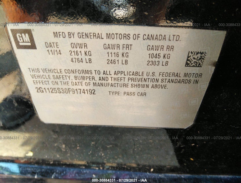 2G1125S30F9174192