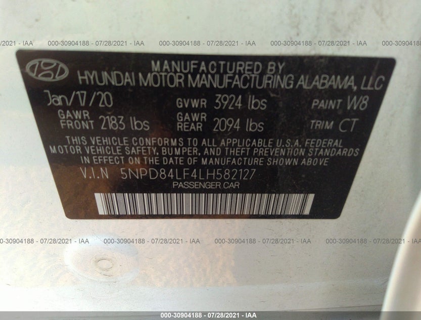 5NPD84LF4LH582127