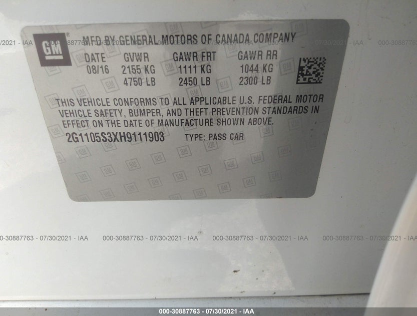 2G1105S3XH9111903