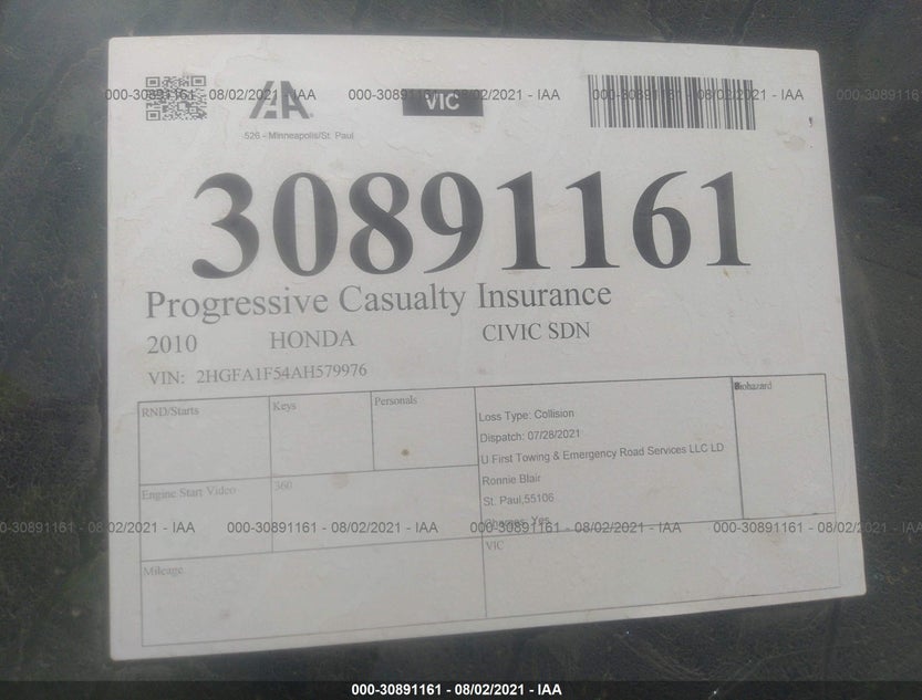 2HGFA1F54AH579976