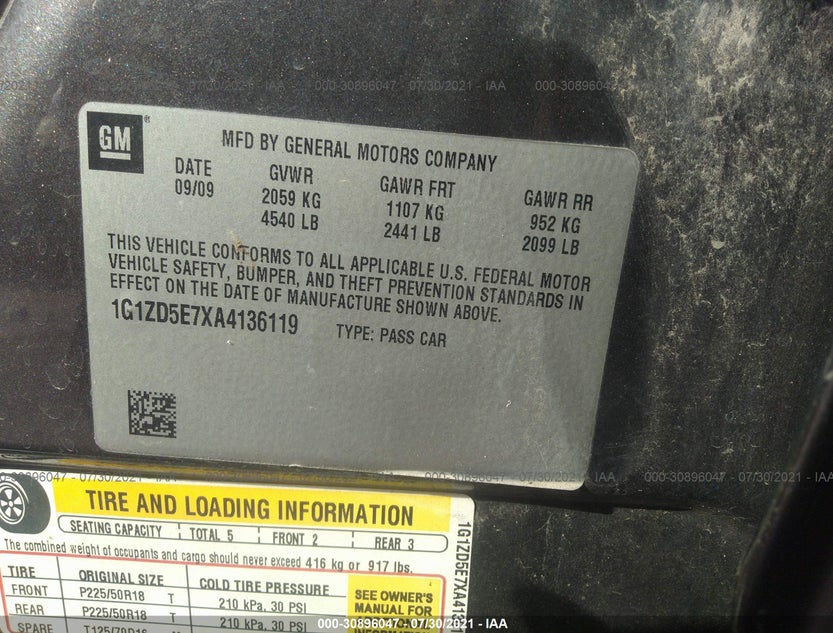 1G1ZD5E7XA4136119