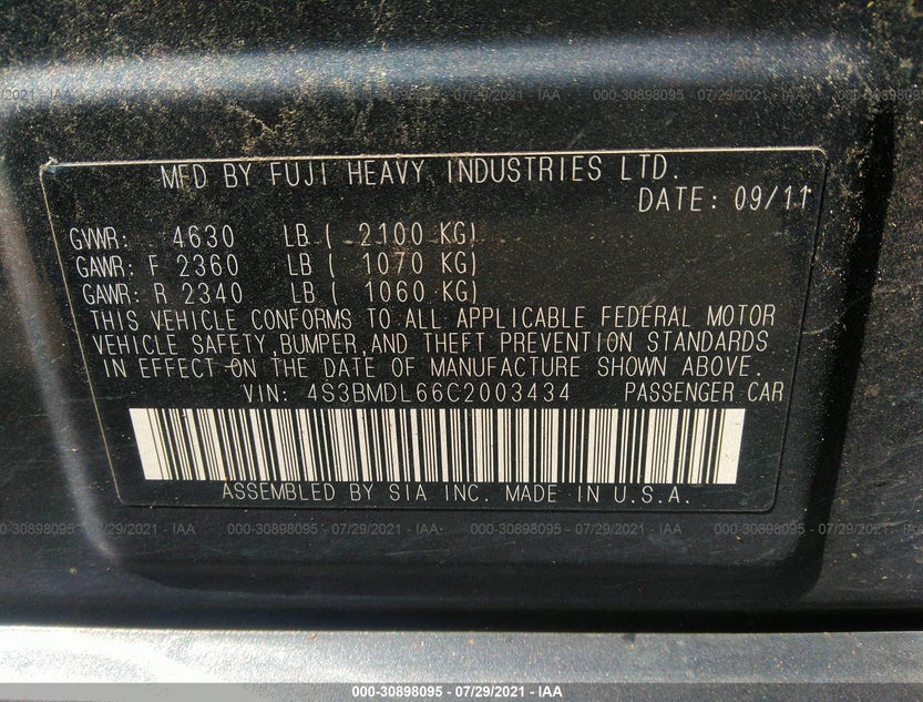4S3BMDL66C2003434