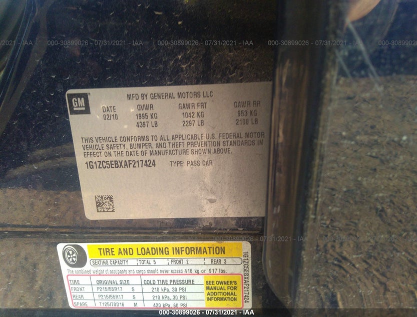 1G1ZC5EBXAF217424