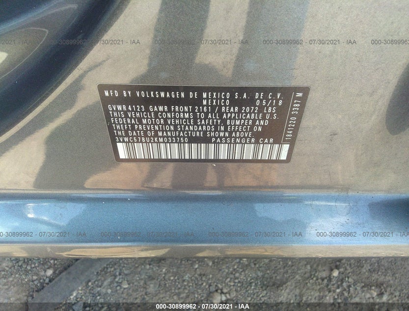 3VWC57BU2KM033750