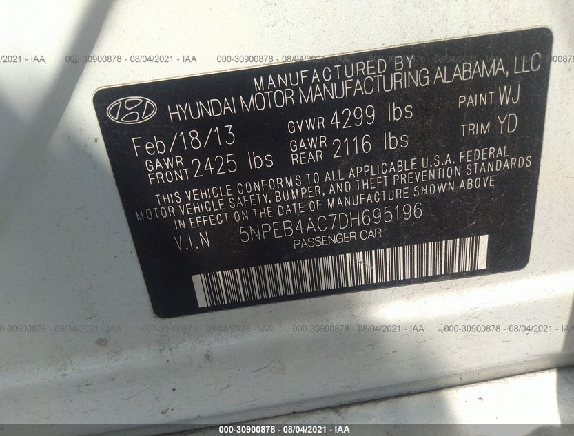 5NPEB4AC7DH695196