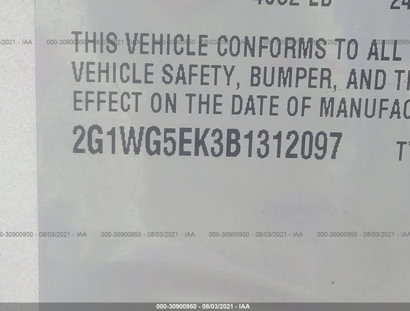 2G1WG5EK3B1312097