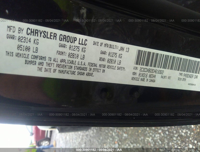 2C3CDXBG9DH616922