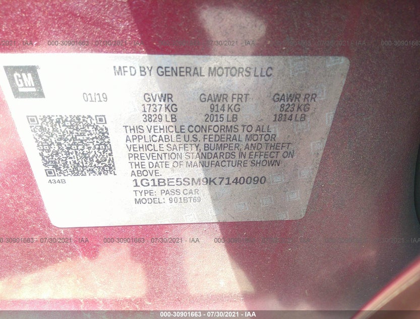 1G1BE5SM9K7140090