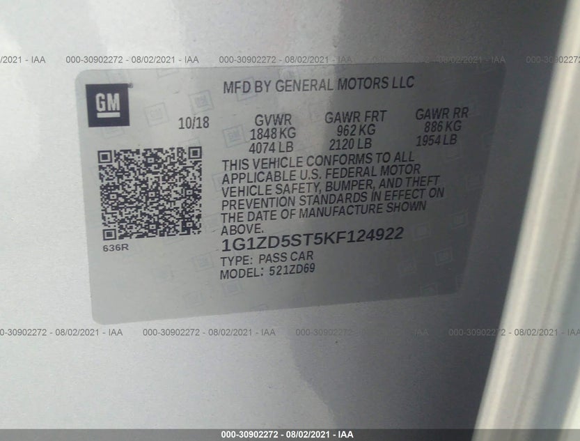 1G1ZD5ST5KF124922
