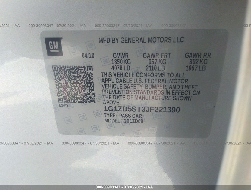 1G1ZD5ST3JF221390
