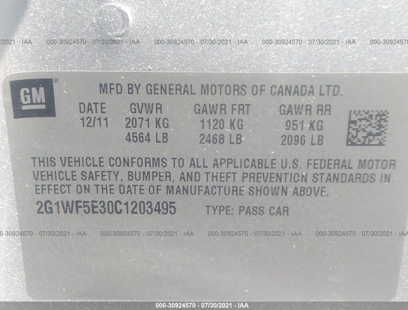 2G1WF5E30C1203495