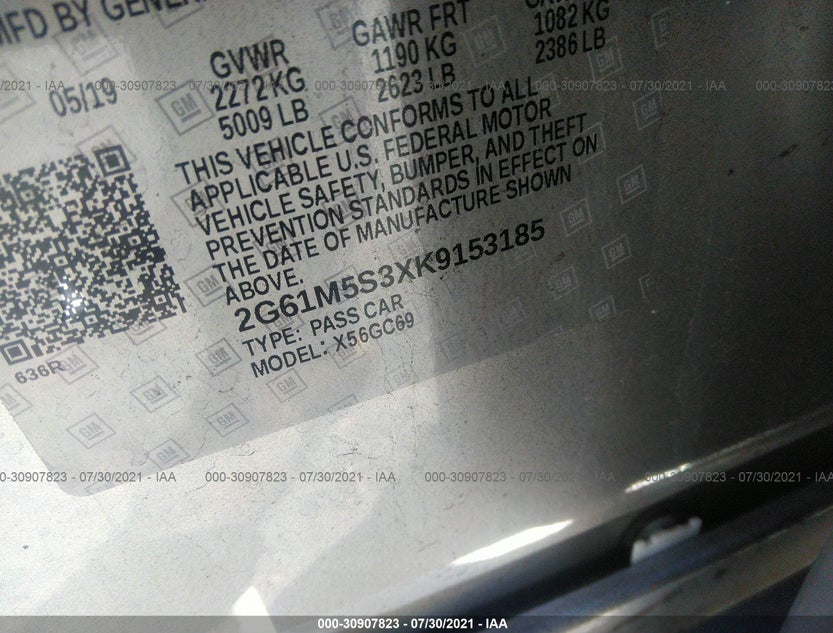 2G61M5S3XK9153185