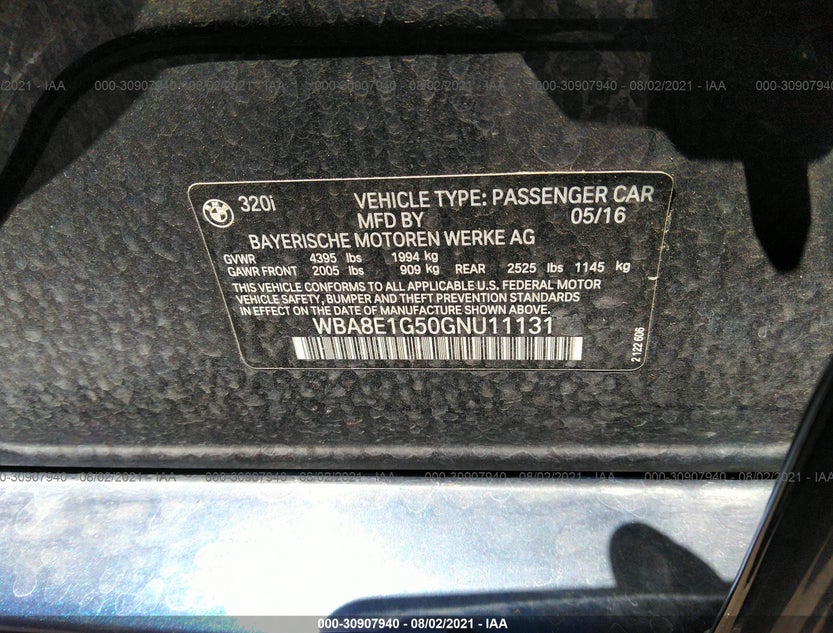 WBA8E1G50GNU11131