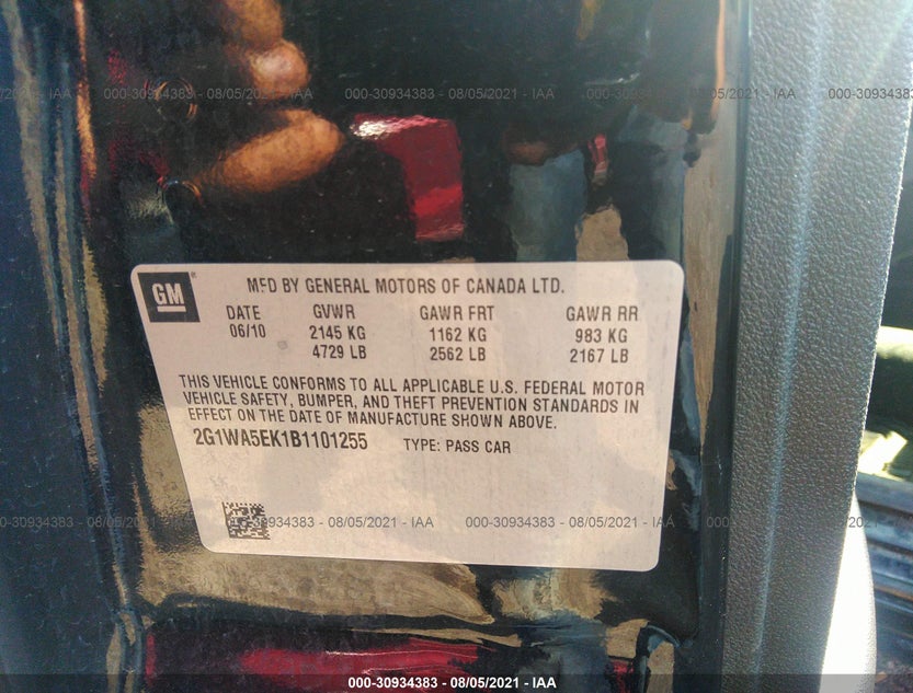 2G1WA5EK1B1101255