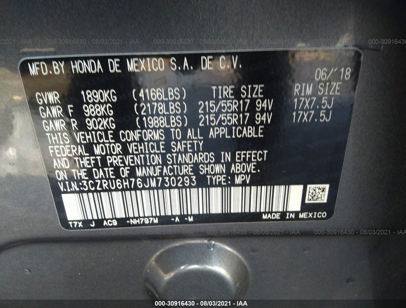 3CZRU6H76JM730293