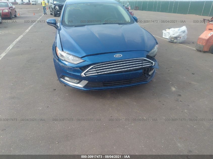 2017 Ford Fusion Se VIN: 3FA6P0T9XHR164325 Lot: 30917473