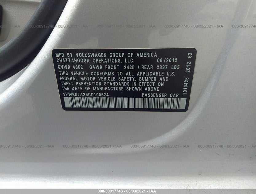 1VWBN7A35CC100624
