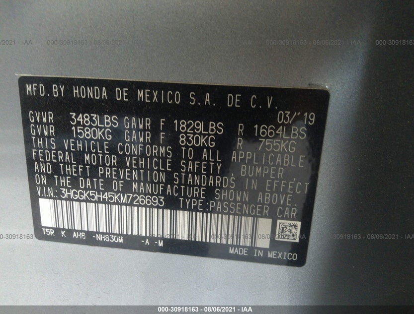 3HGGK5H45KM726693
