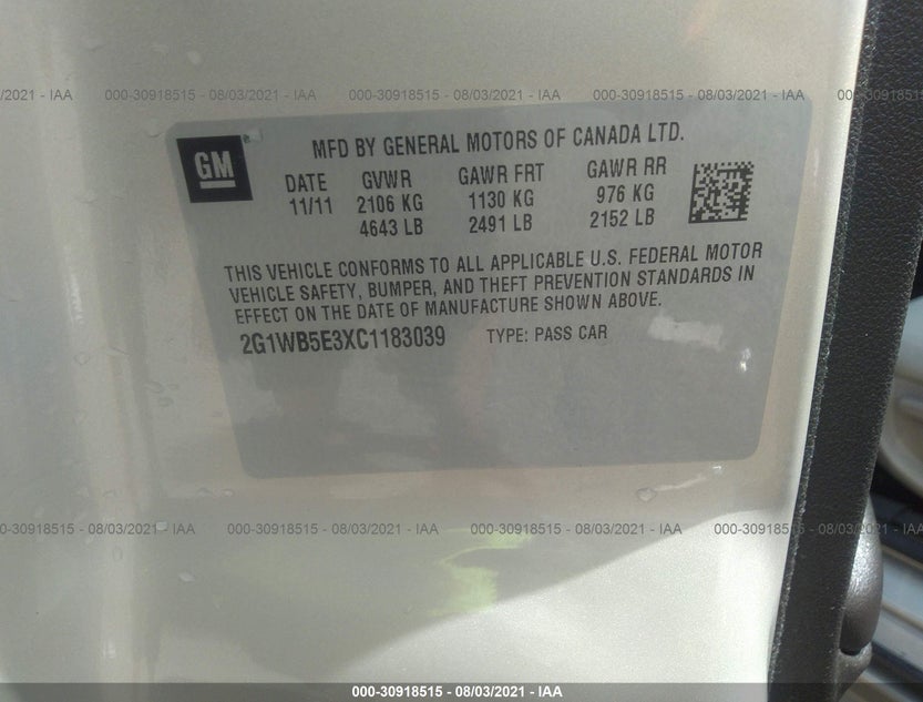 2G1WB5E3XC1183039